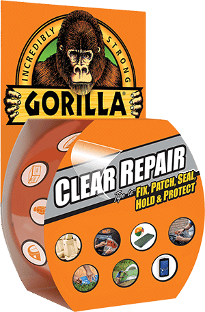 Seal" 12 PACK of GORILLA CLEAR REPAIR TAPE 1.88 in X 27 ft "Fix Patch 